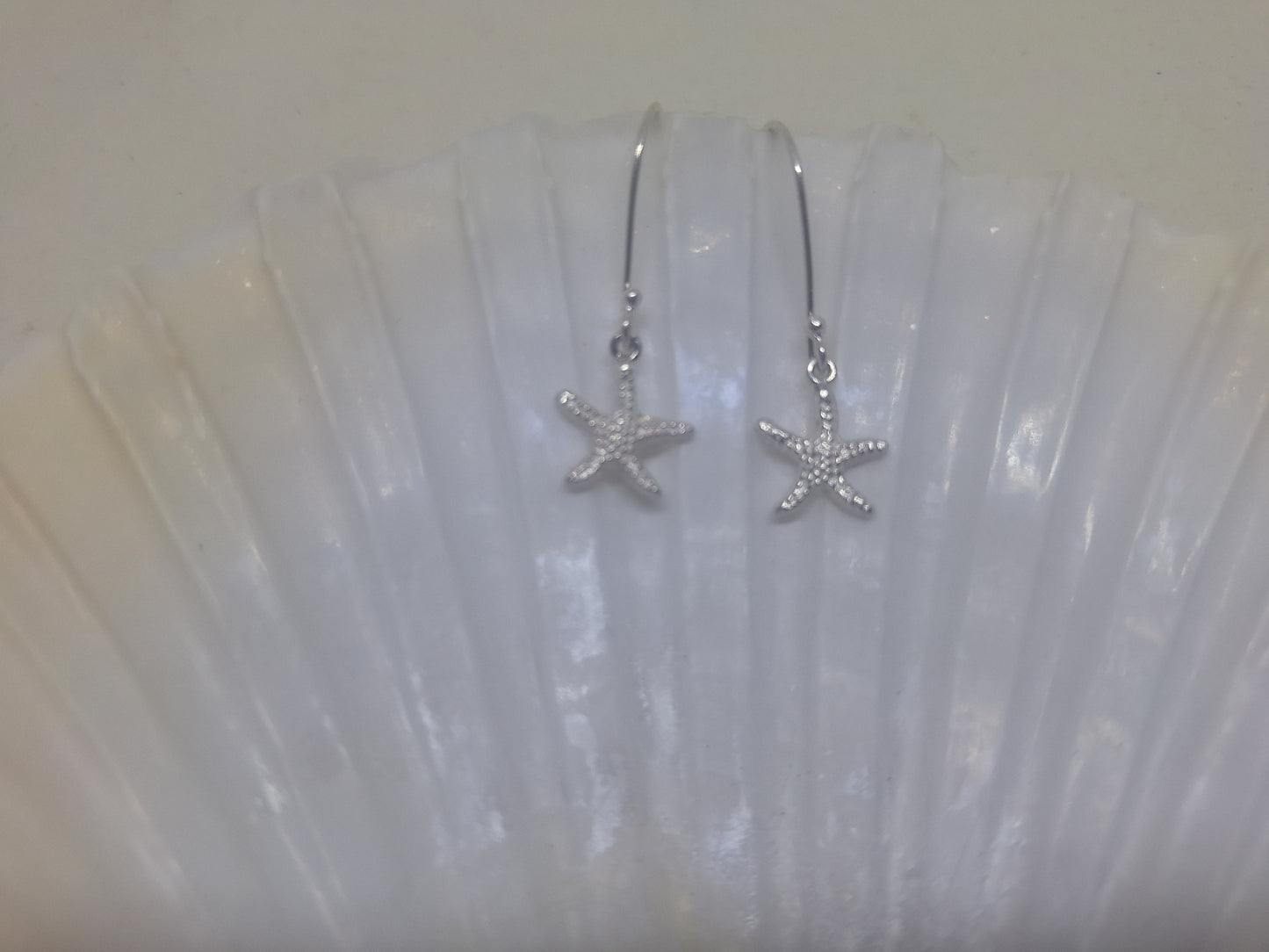 Starfish drop earrings