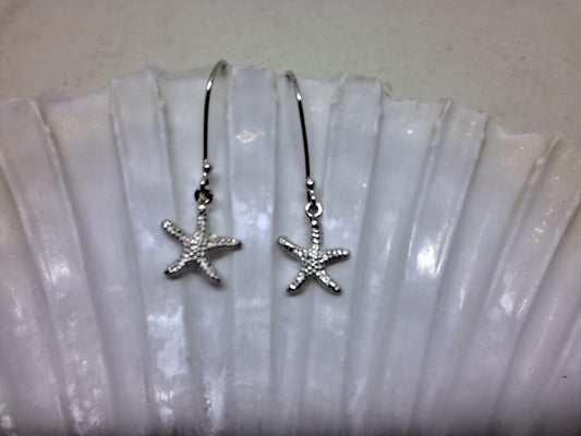 Starfish drop earrings