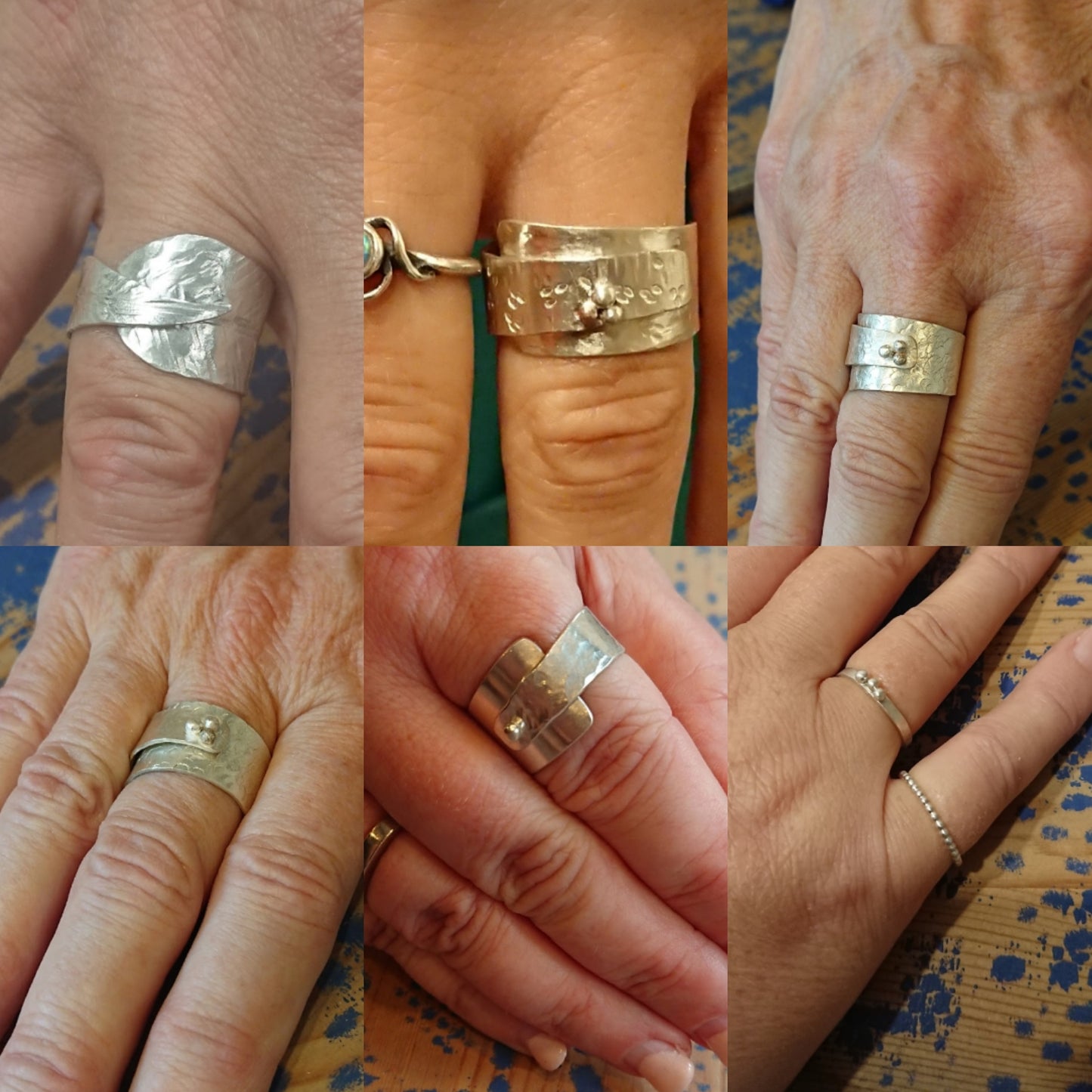 Silver wrap ring workshop