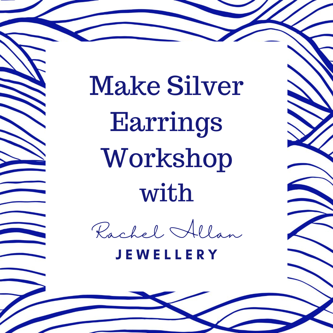 Silver domed earrings workshop