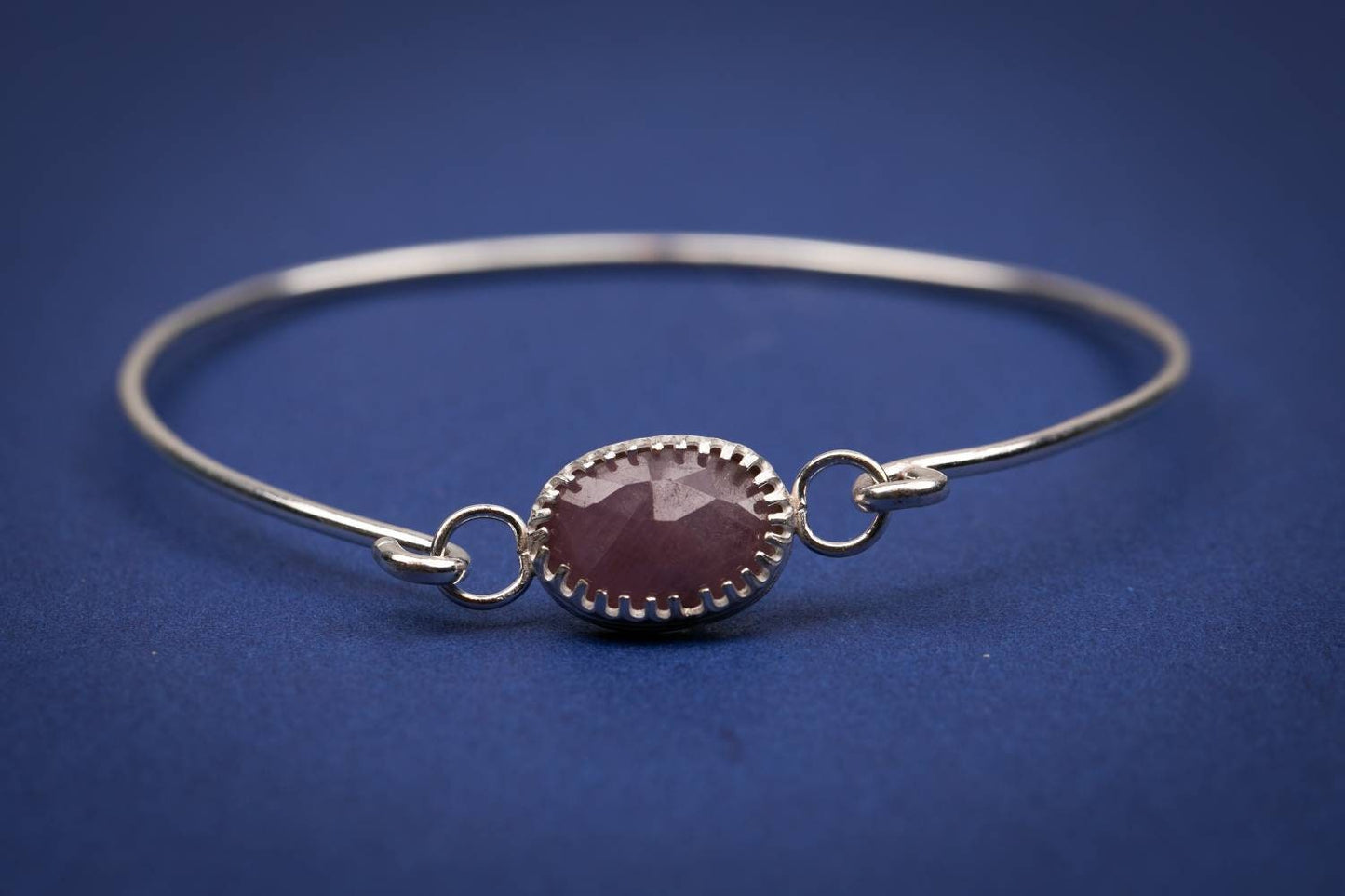Pink sapphire cuff
