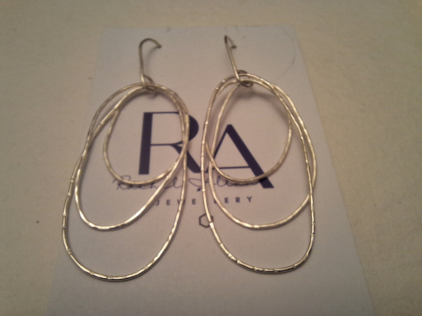 Mixed pebble drop earrings